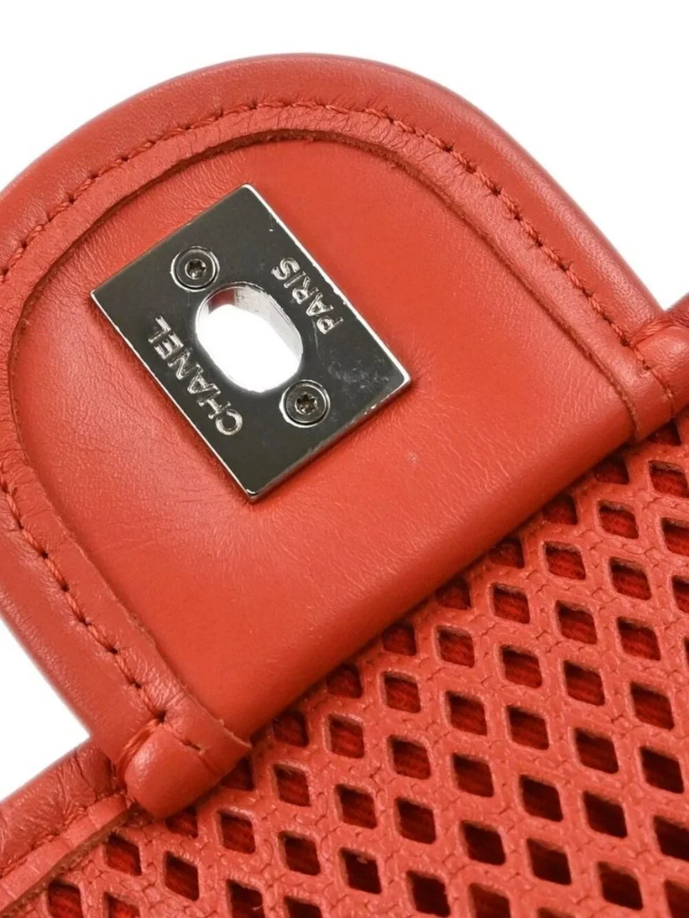 Chanel Red Perforated Calfskin Up in the Air Shoulder Bag 198086